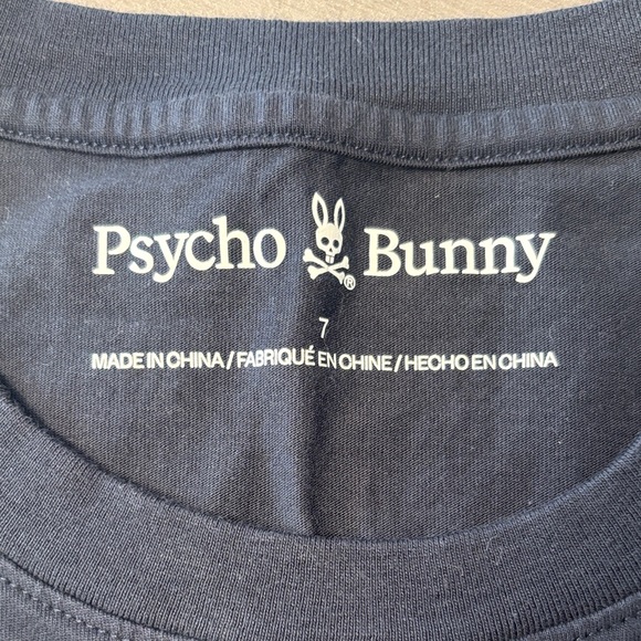 Psycho Bunny Nave Blue Skull T-Shirt - Picture 2 of 2
